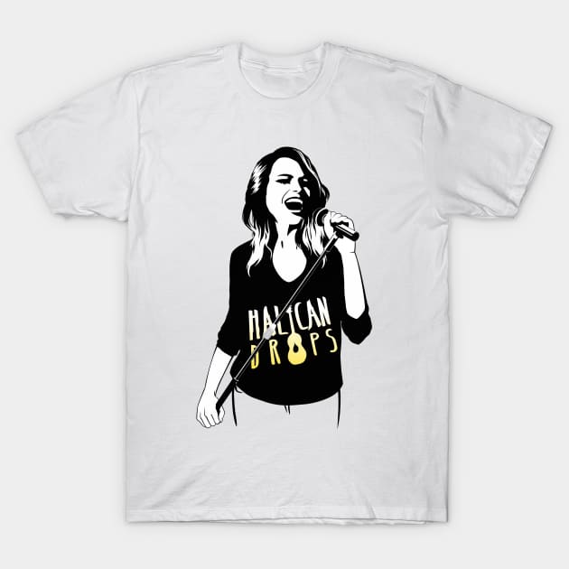 Halican Drops. Sarah's T-shirt Print T-Shirt by Scud"